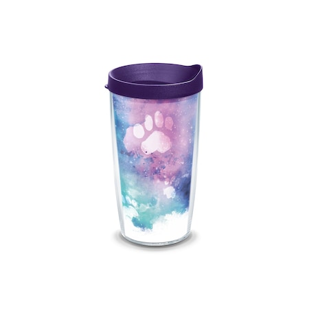 Tervis Tumbler 16 oz Paw Prints Multicolored BPA Free Double Wall Tumbler 1377720